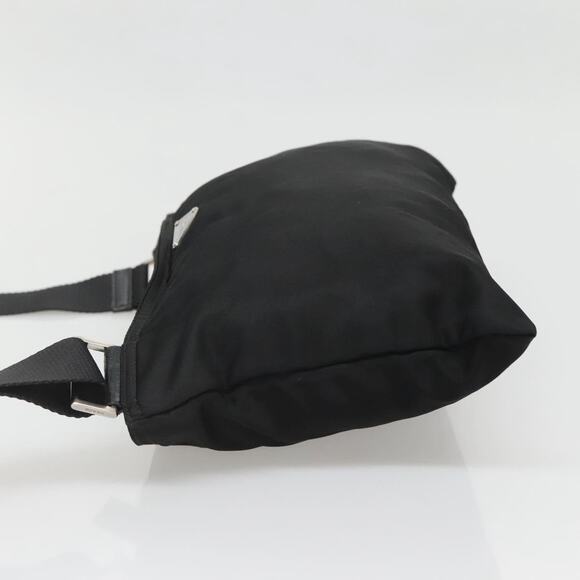 PRADA Shoulder Bag Nylon Black Silver - Picture 4 of 13